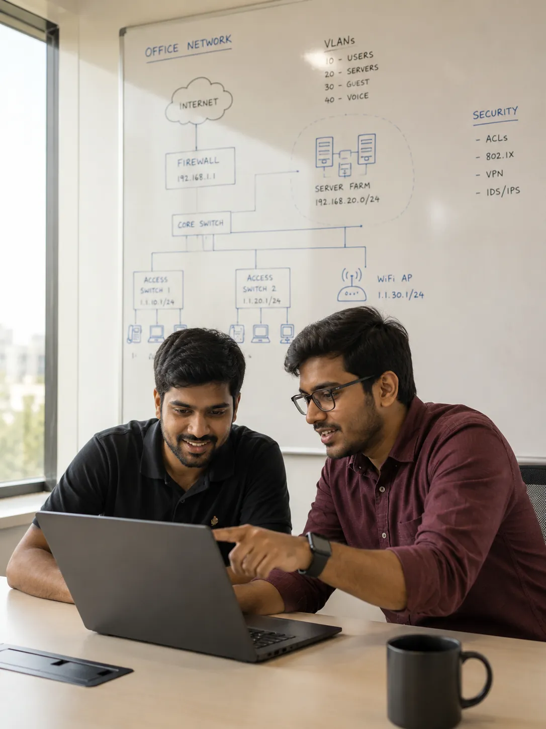 Portrait photo — team at work
